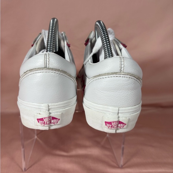 Vans Old Skool Bolt Leather Pop Pink Glow Low Top Unisex Shoes W's 7.5/ M's 6 - Picture 8 of 11